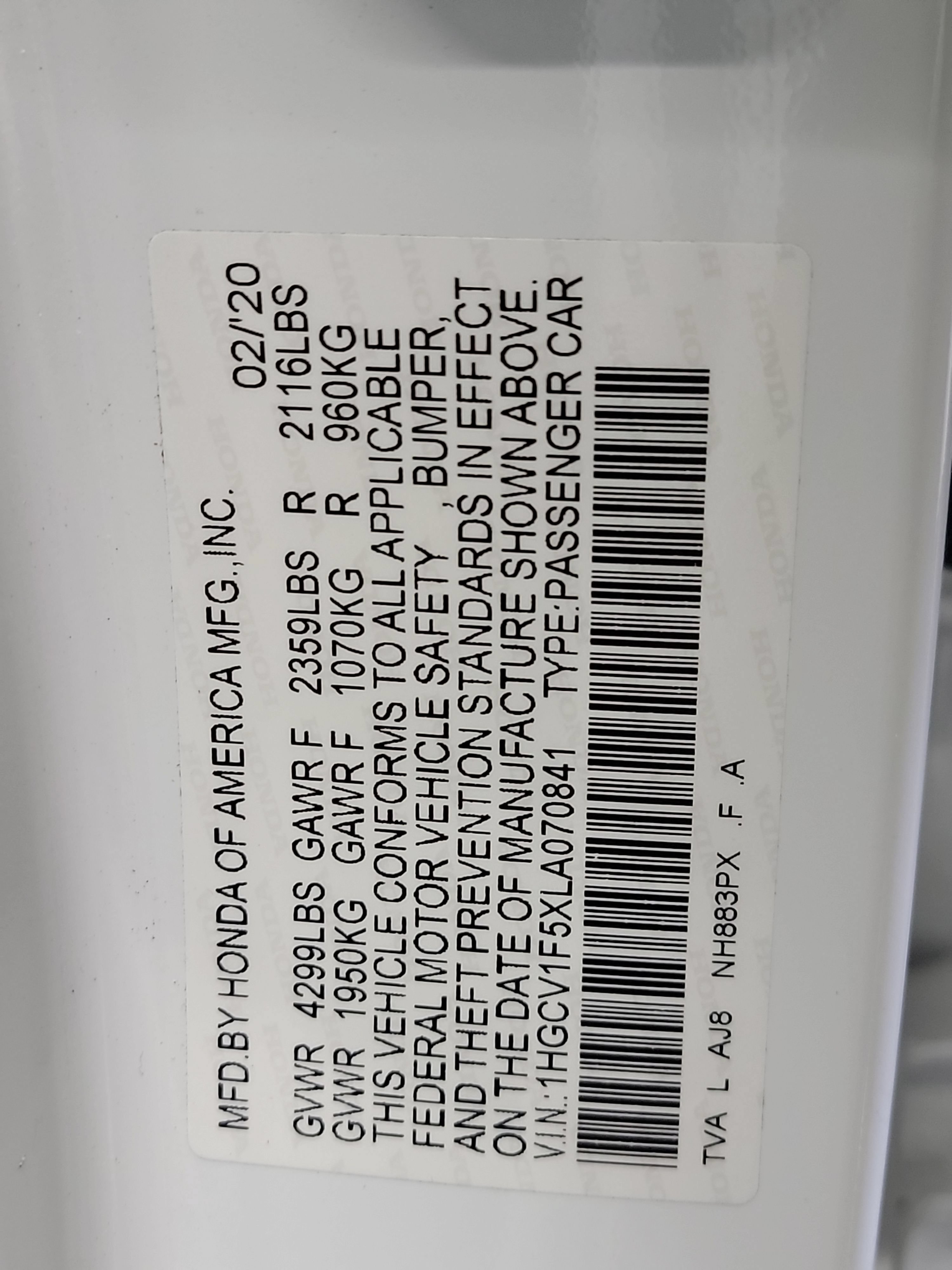 Used 2020 Honda Accord EX-L image 33