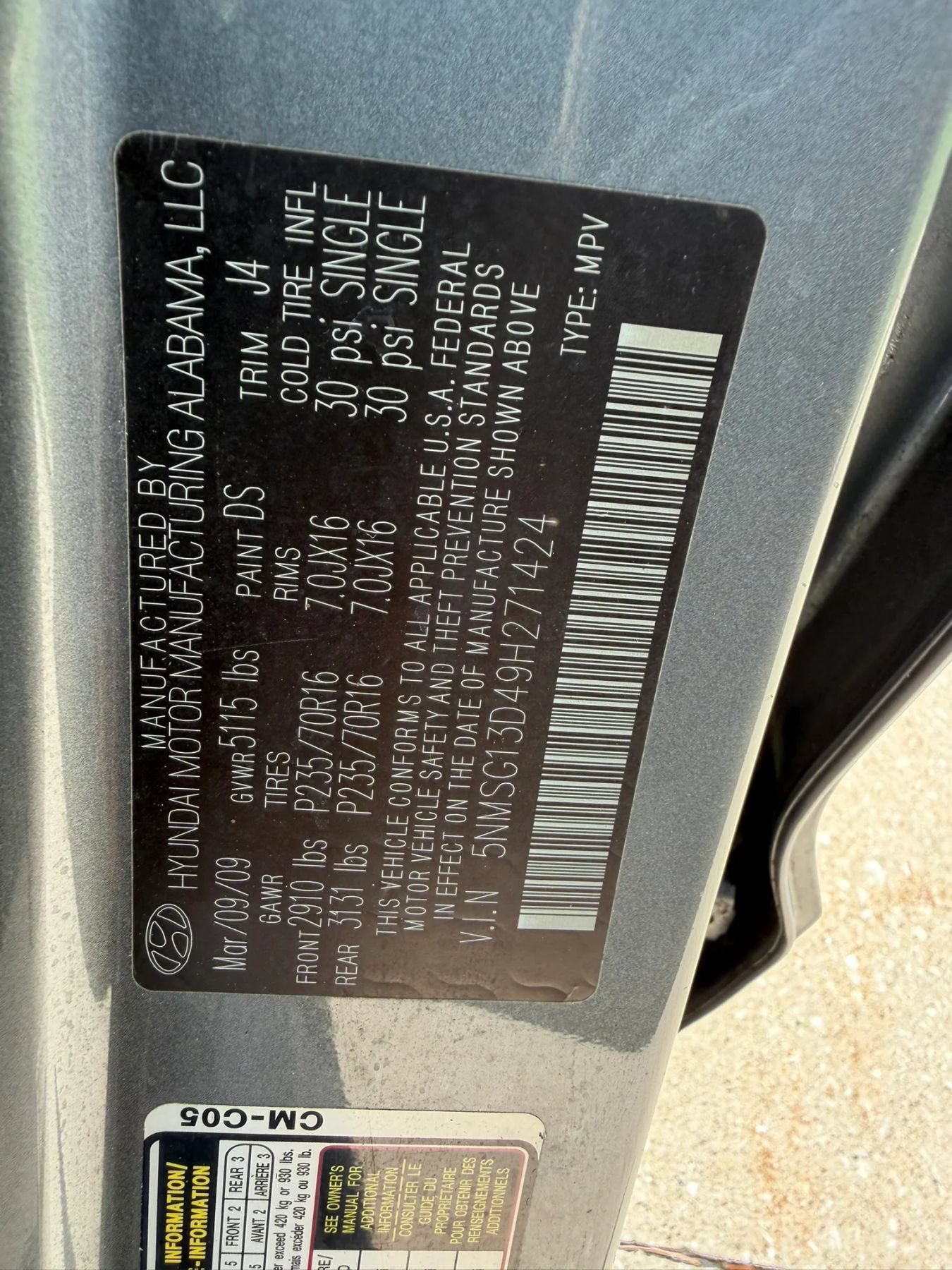 Used 2009 Hyundai Santa Fe GLS FWD image 30