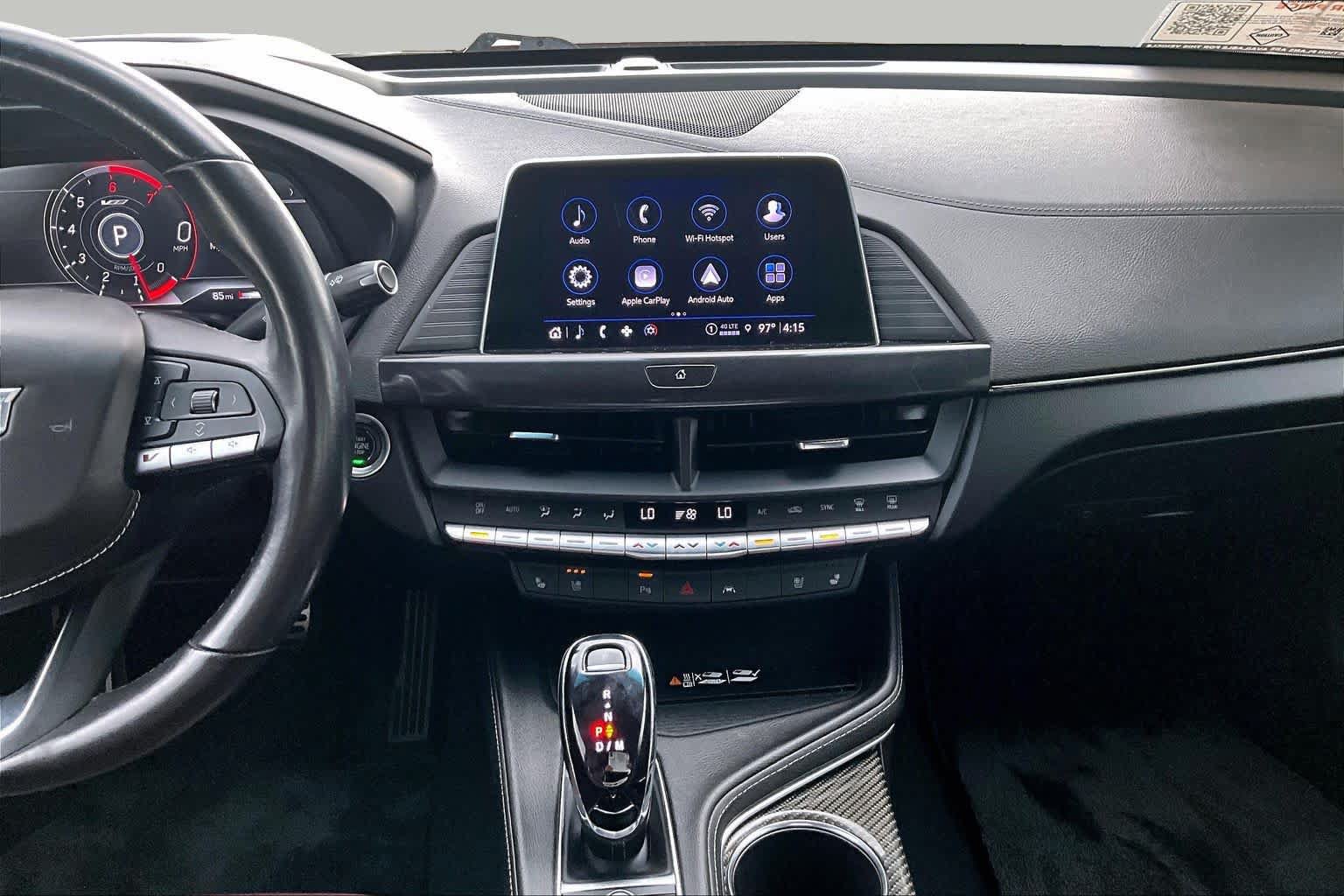 Used 2022 Cadillac CT4 V w/ Technology Package RWD image 12