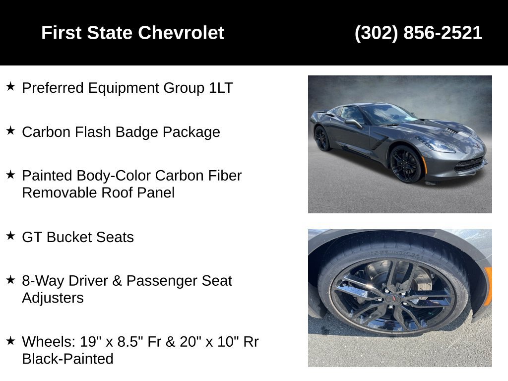 Used 2017 Chevrolet Corvette Stingray Coupe w/ Carbon Flash Badge Package RWD image 4