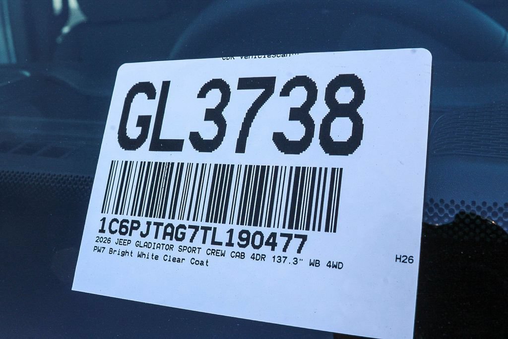 New 2026 Jeep Gladiator Sport AWD/4WD image 29