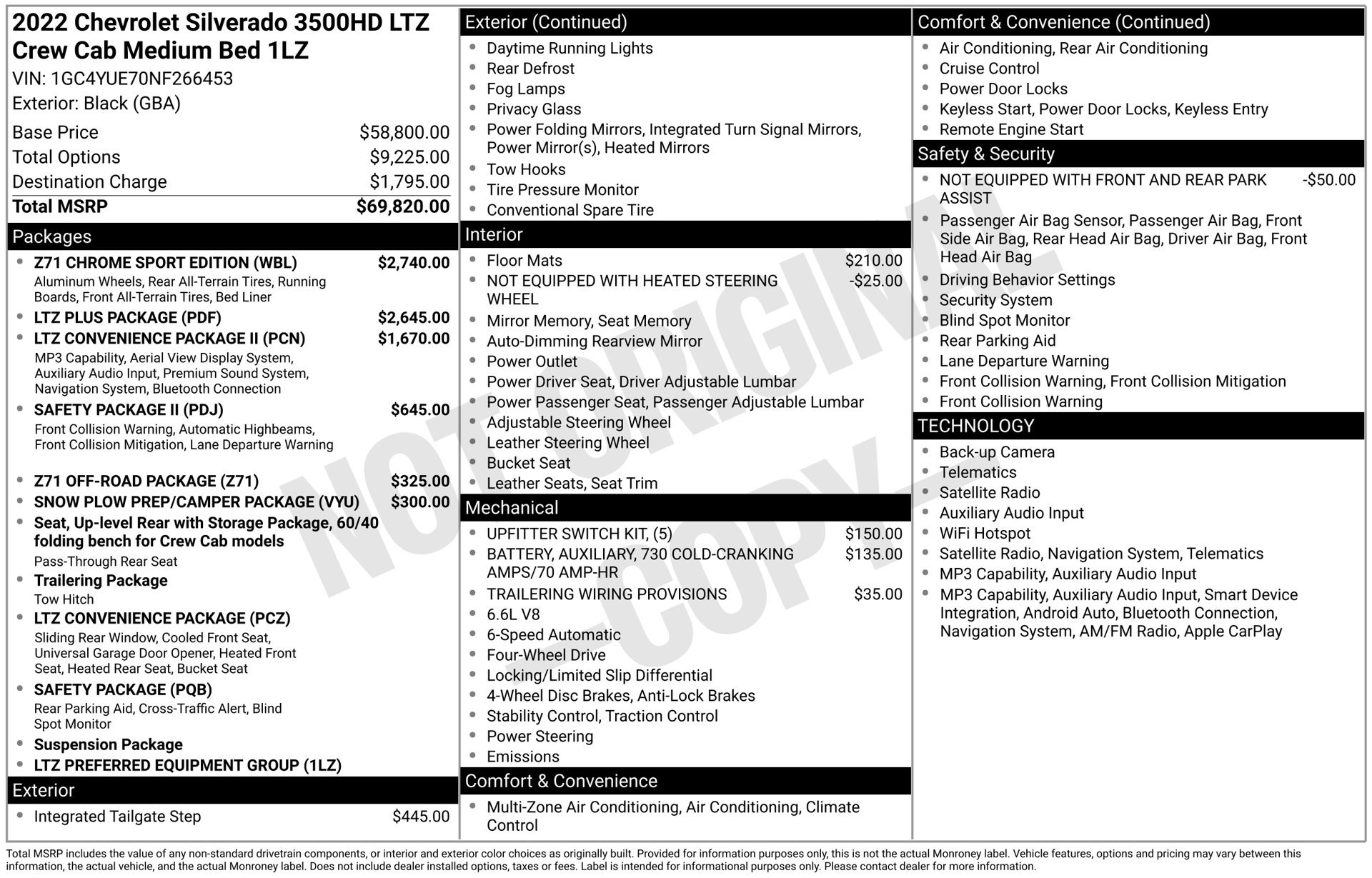 Used 2022 Chevrolet Silverado 3500 LTZ w/ Z71 Chrome Sport Edition AWD/4WD image 3