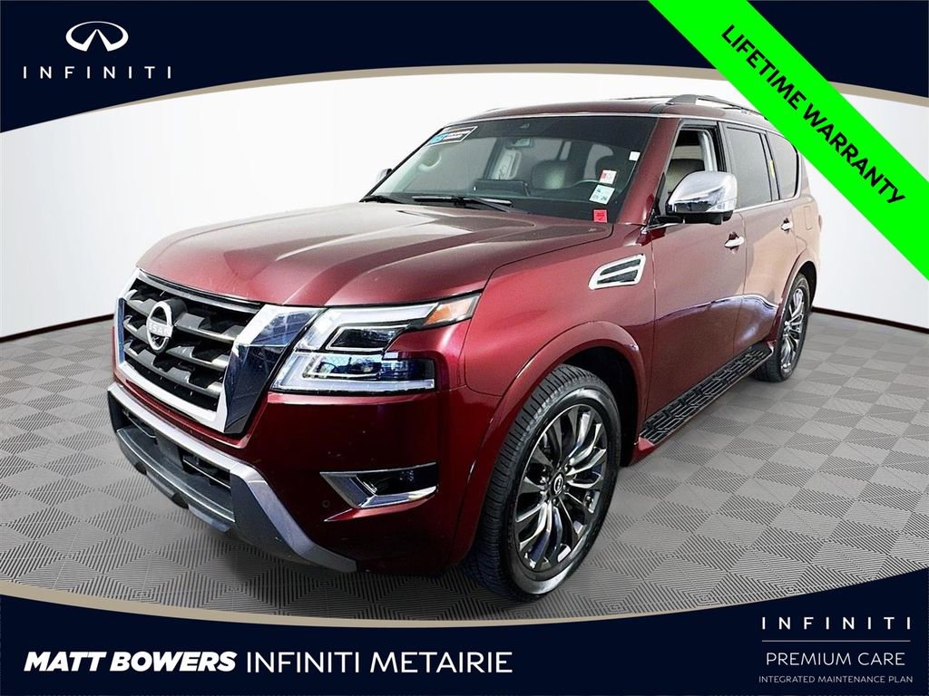 Used 2023 Nissan Armada Platinum w/ Captain's Chairs Package image 1