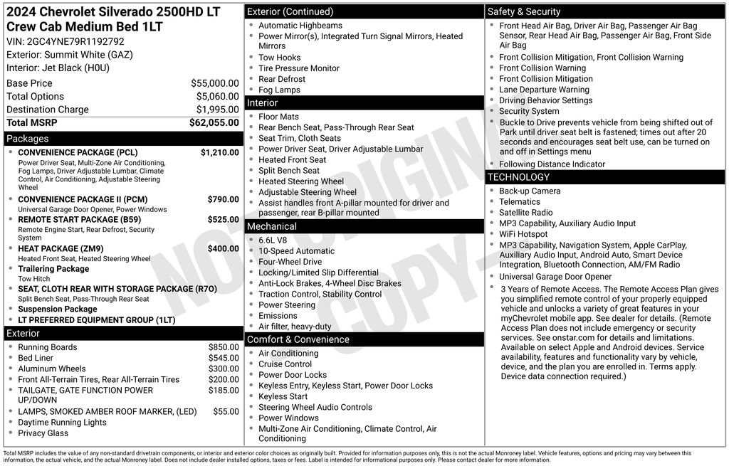 Used 2024 Chevrolet Silverado 2500 LT w/ Convenience Package AWD/4WD image 7