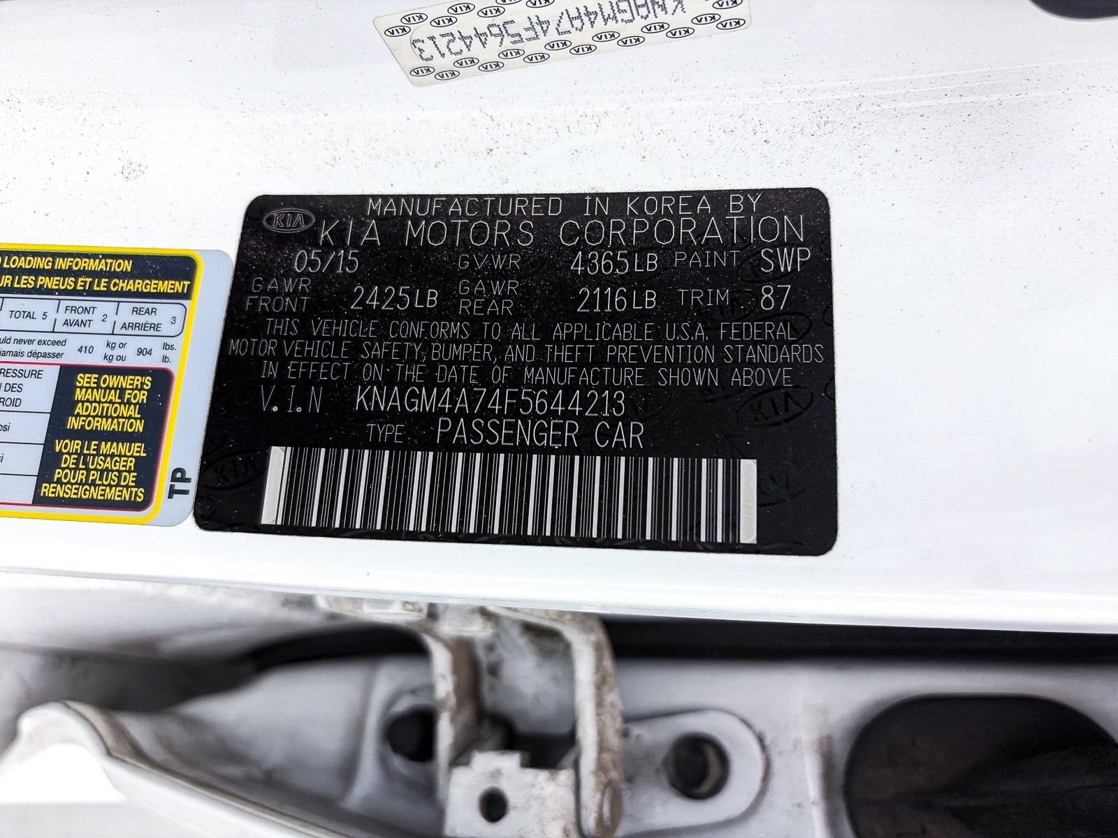 Used 2015 Kia Optima LX image 25