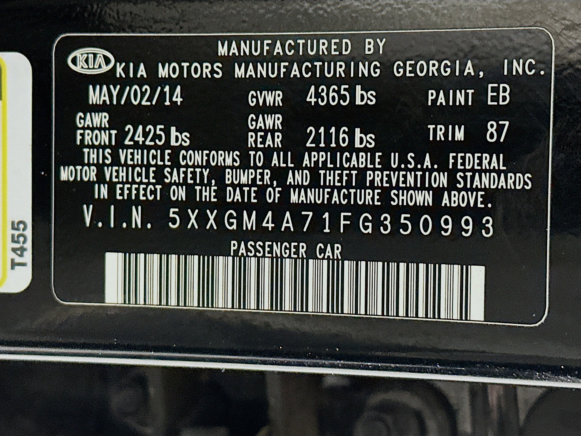 Used 2015 Kia Optima LX w/ LX Convenience Plus Package image 12