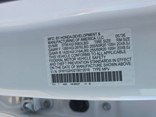 New 2026 Honda Pilot Sport image 36