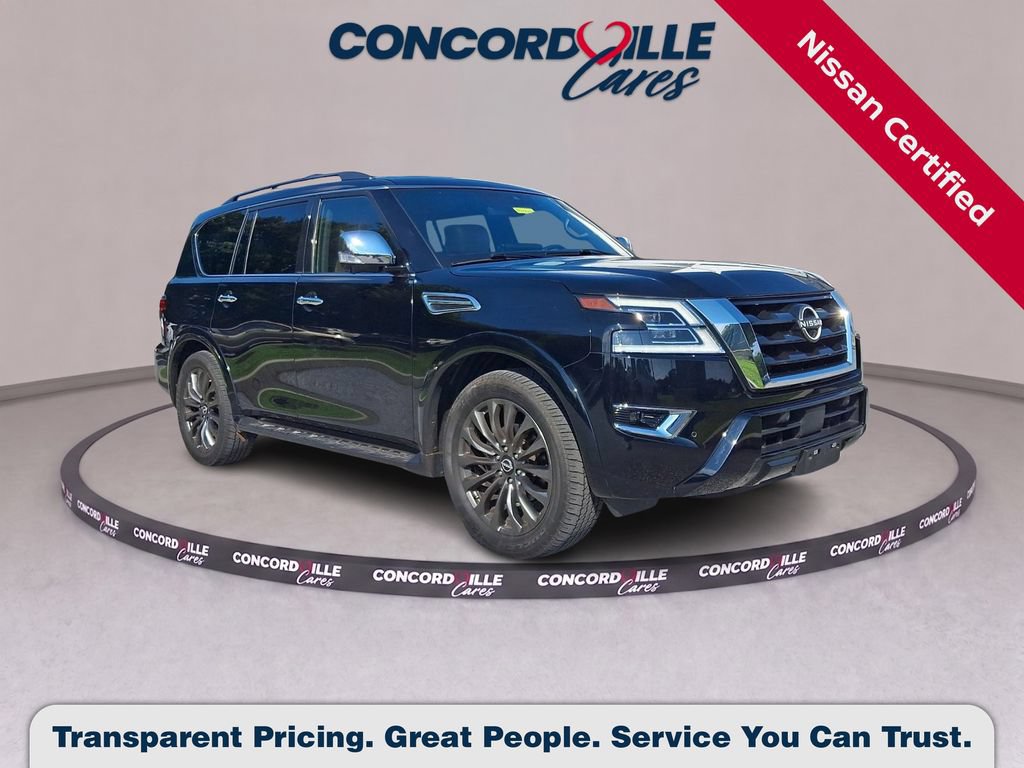 Certified 2023 Nissan Armada Platinum w/ Cargo Package AWD/4WD image 1