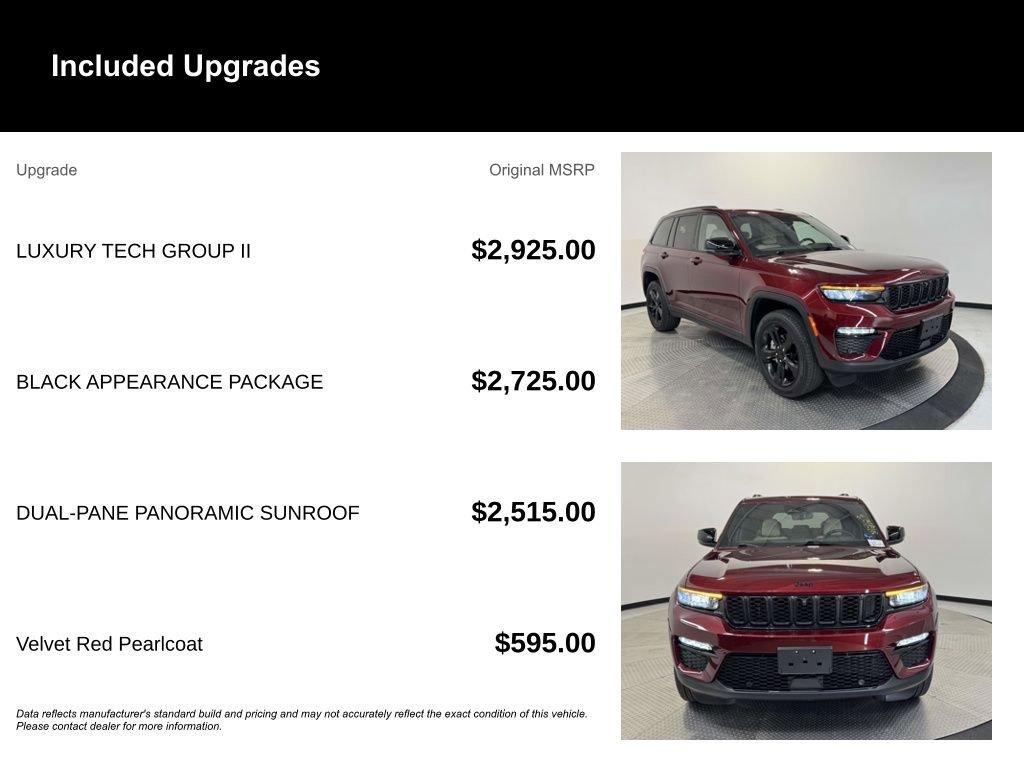Used 2025 Jeep Grand Cherokee Limited w/ Luxury Tech Group II AWD/4WD image 11