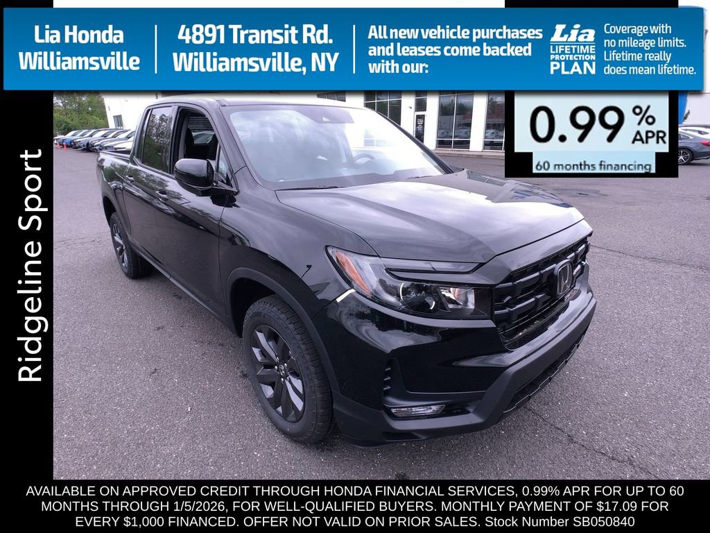 New 2025 Honda Ridgeline Sport