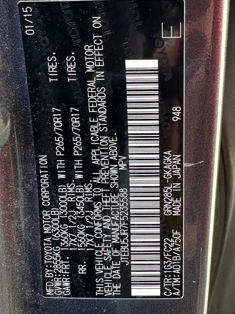Used 2015 Toyota 4Runner Trail AWD/4WD image 15