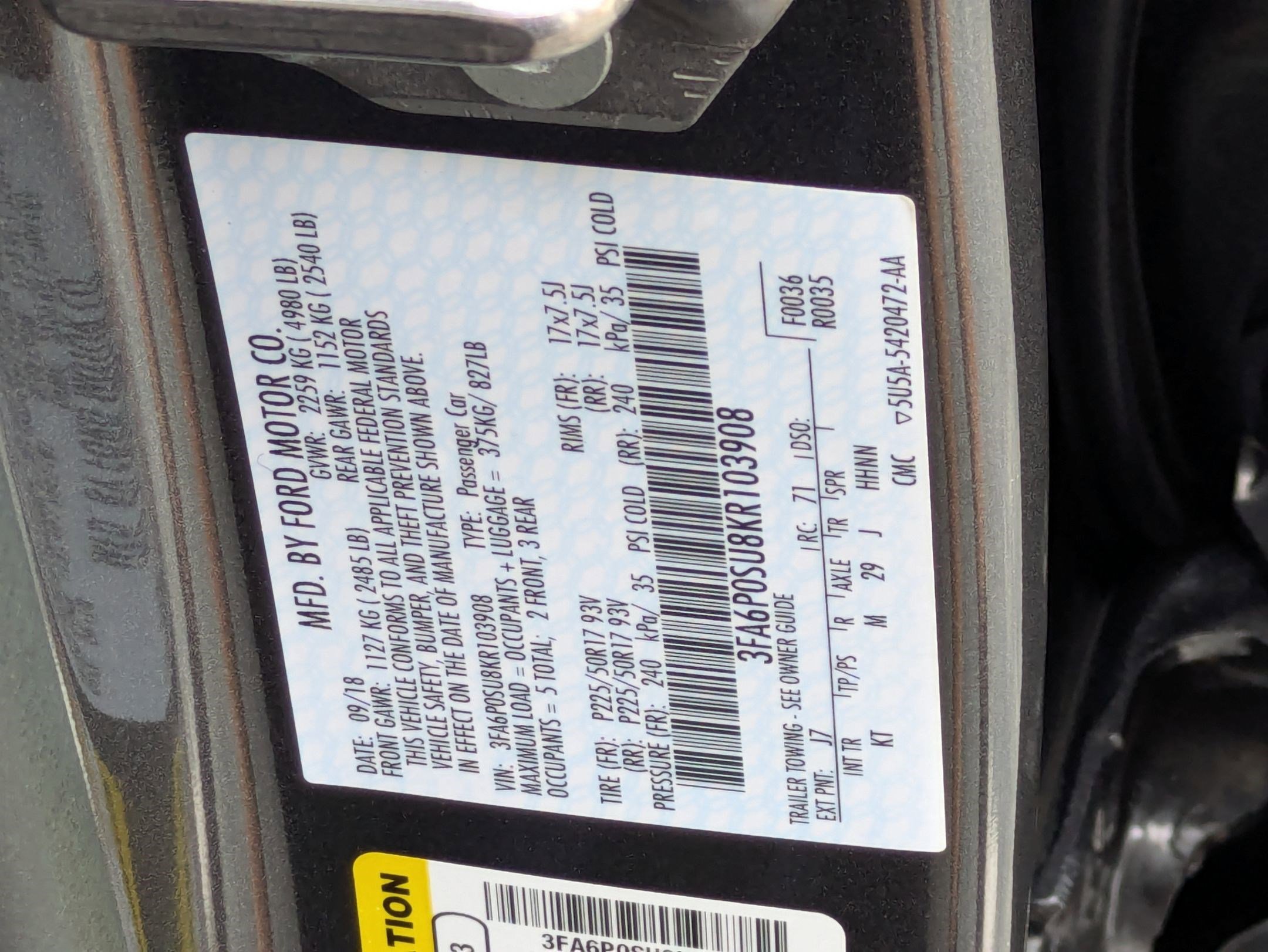 Used 2019 Ford Fusion Energi Titanium FWD image 30