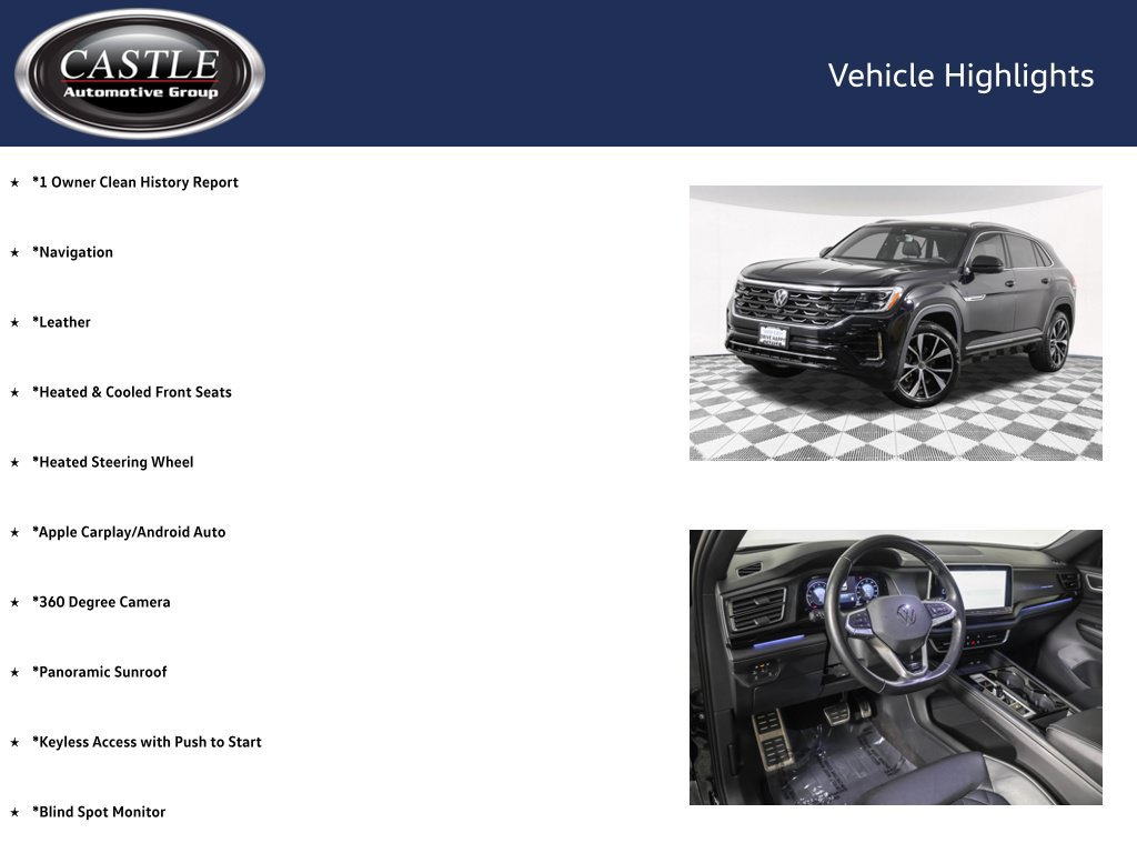 Used 2024 Volkswagen Atlas Cross Sport SEL Premium R-Line AWD/4WD image 3