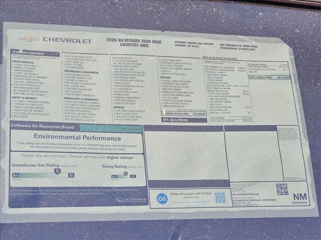 New 2026 Chevrolet Silverado 2500 High Country w/ High Country Premium Package image 17