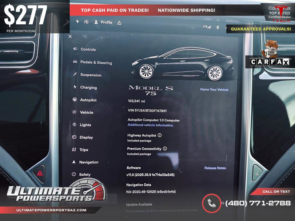 Used 2016 Tesla Model S 75 RWD image 28
