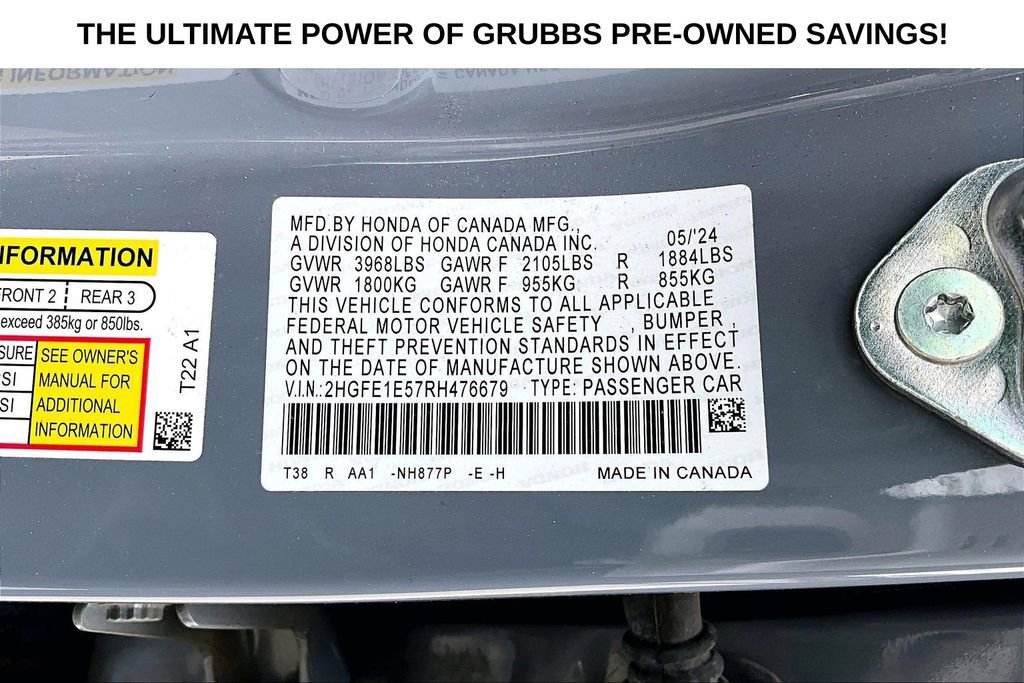 Used 2024 Honda Civic Si image 40