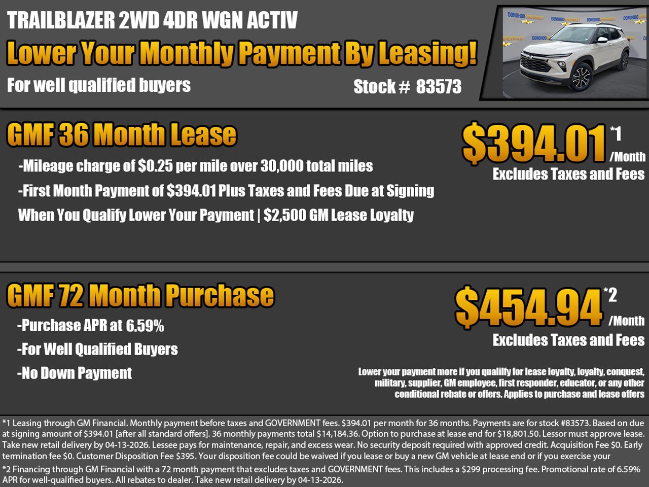 New 2026 Chevrolet TrailBlazer ACTIV w/ Driver Confidence Package image 2