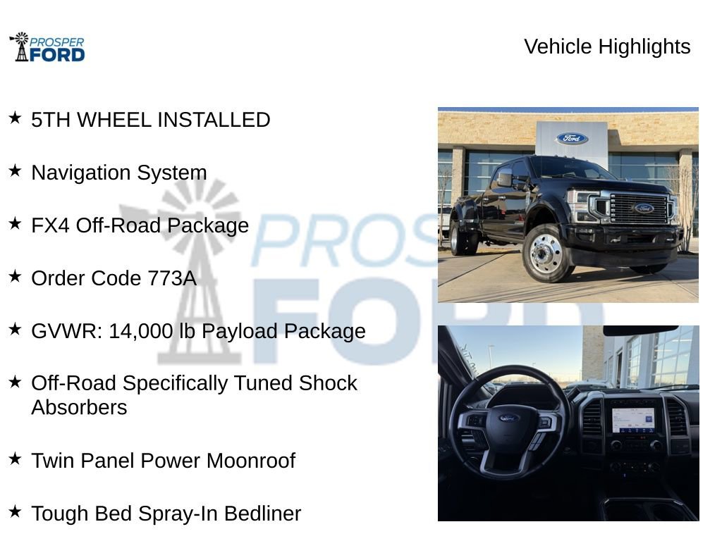 Used 2021 Ford F450 Platinum w/ FX4 Off-Road Package image 5