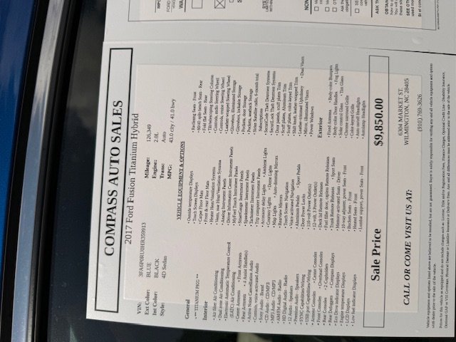 Used 2017 Ford Fusion Titanium image 9