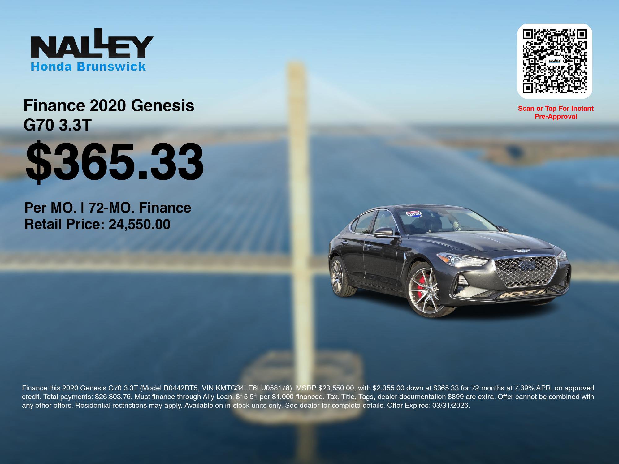 Used 2020 Genesis G70 3.3T w/ Prestige Package image 3