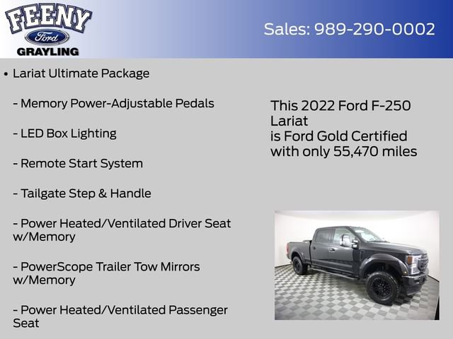 Used 2022 Ford F250 Lariat w/ Black Appearance Package image 18