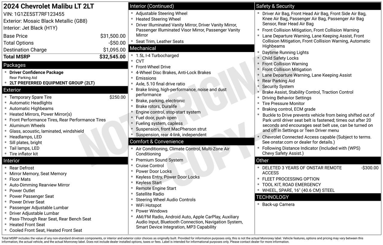 Used 2024 Chevrolet Malibu LT image 30