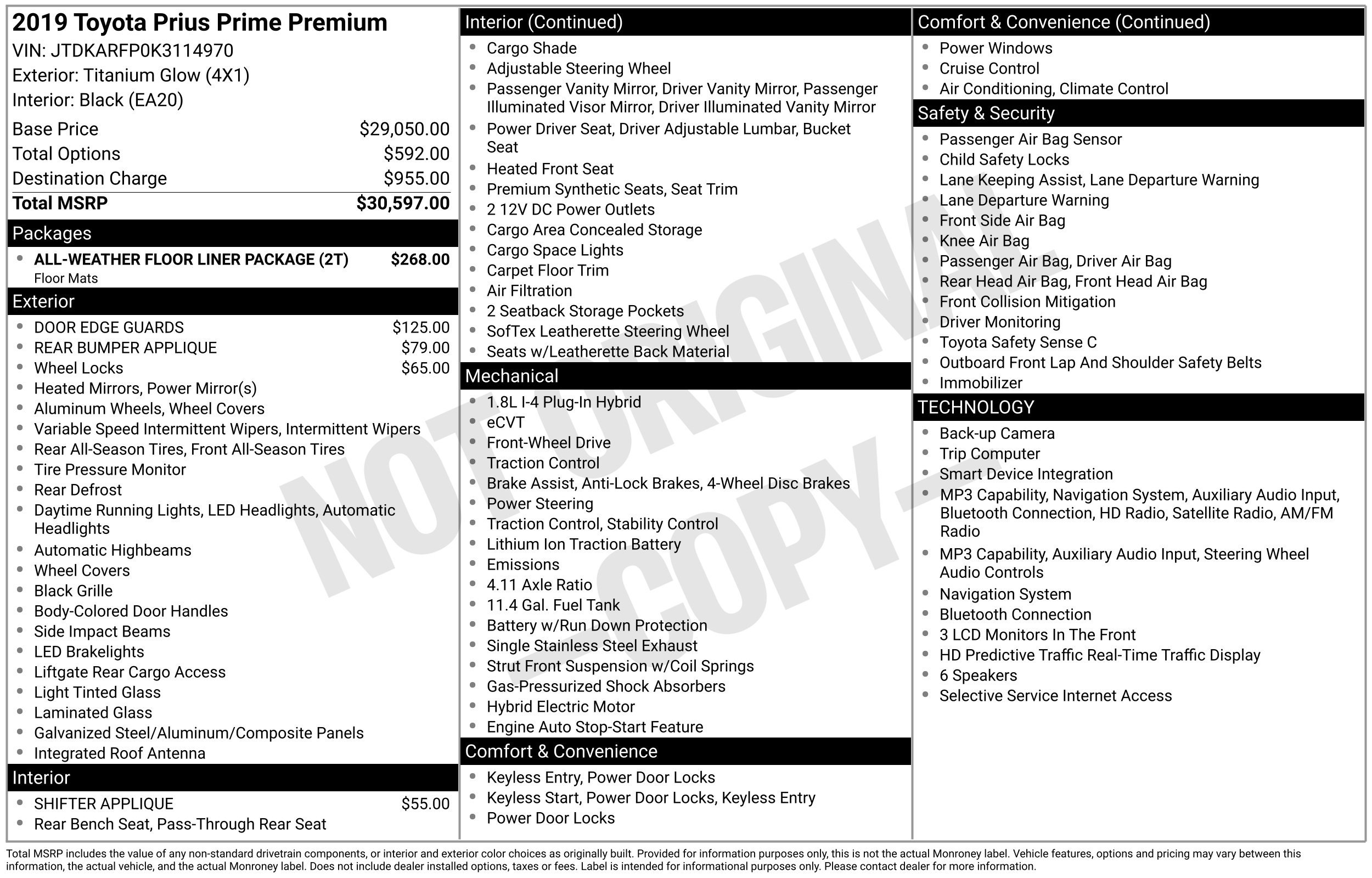 Used 2019 Toyota Prius Prime Premium FWD image 5