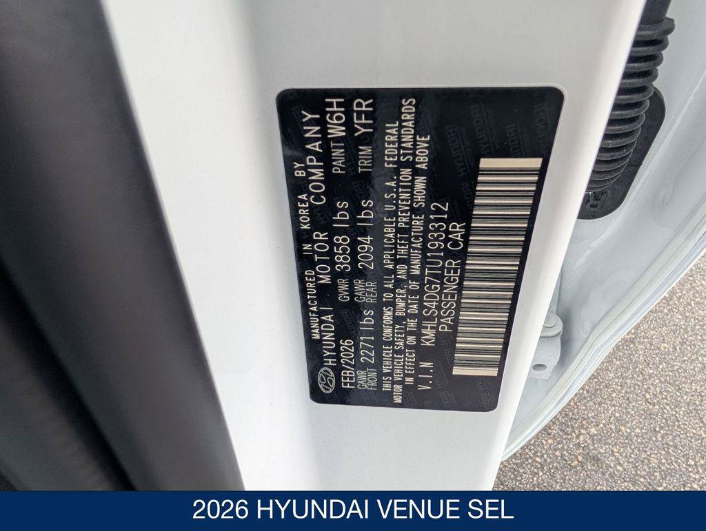 New 2026 Hyundai Venue SEL FWD image 33