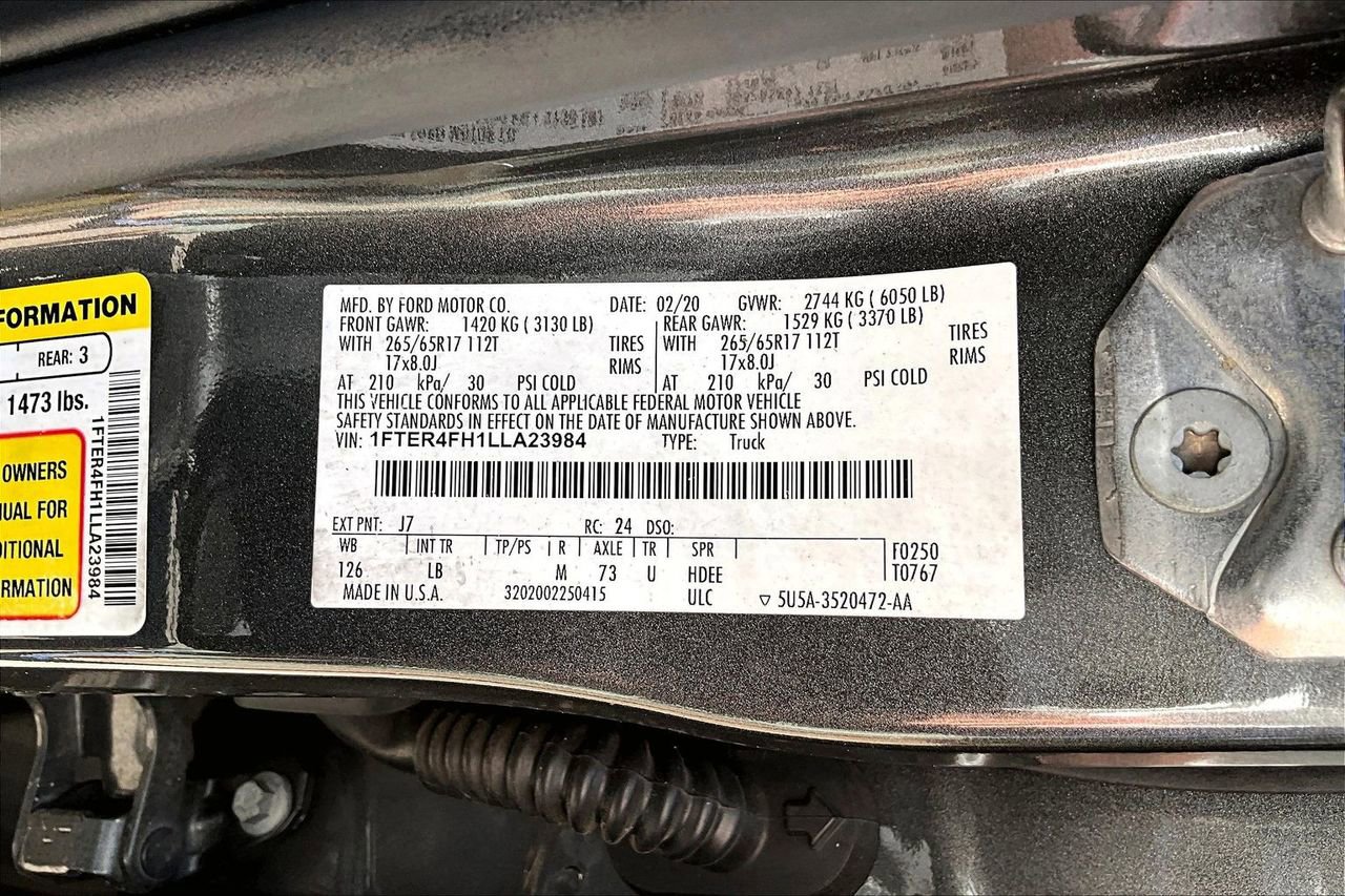 Used 2020 Ford Ranger XLT w/ Equipment Group 301A Mid AWD/4WD image 16