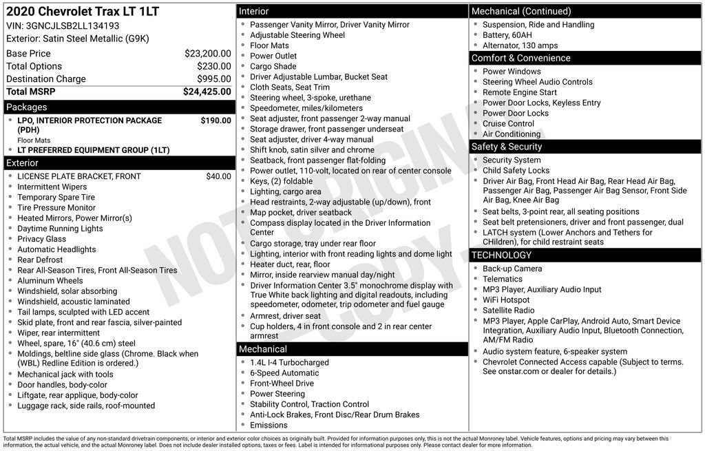 Used 2020 Chevrolet Trax LT FWD image 5