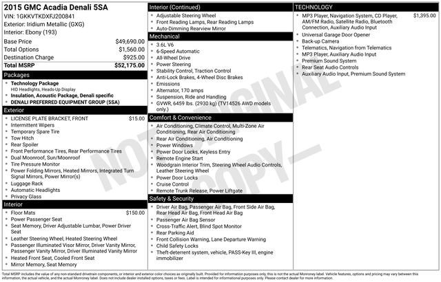 Used 2015 GMC Acadia Denali image 32