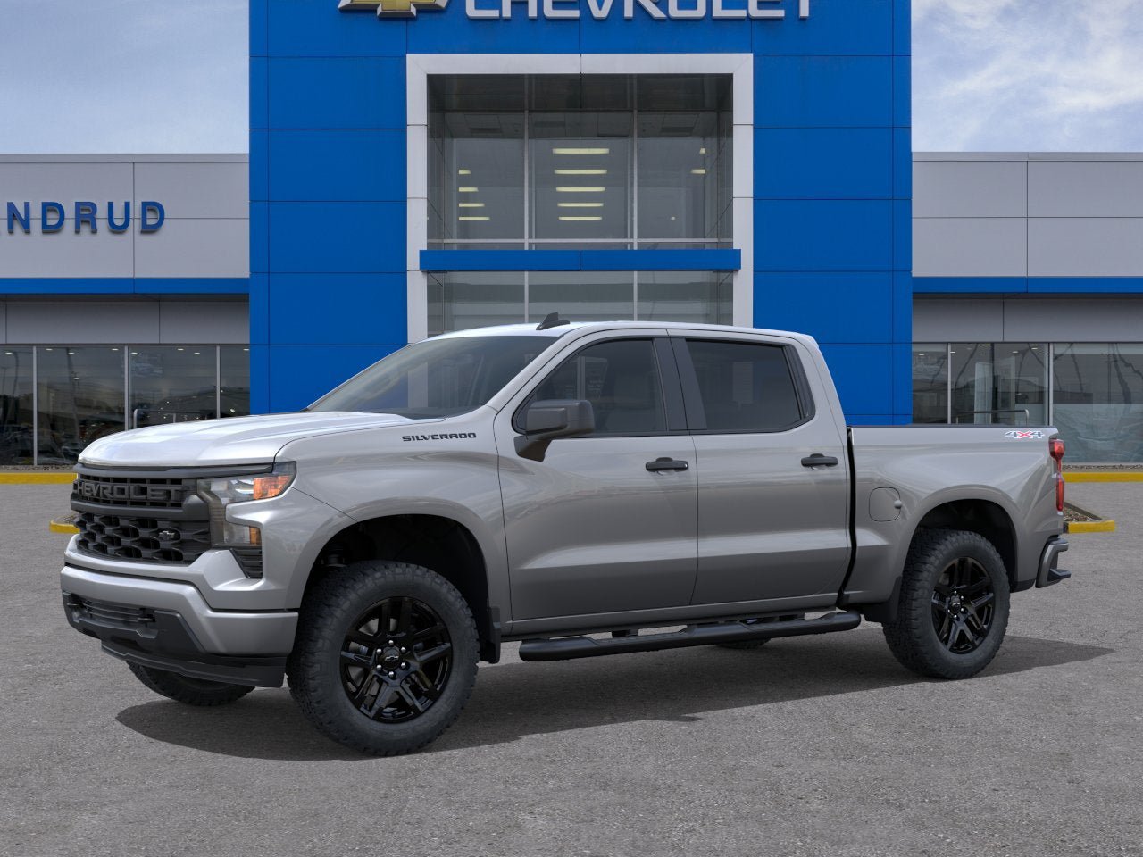 New 2026 Chevrolet Silverado 1500 Custom w/ Turbomax Blackout Package AWD/4WD image 2