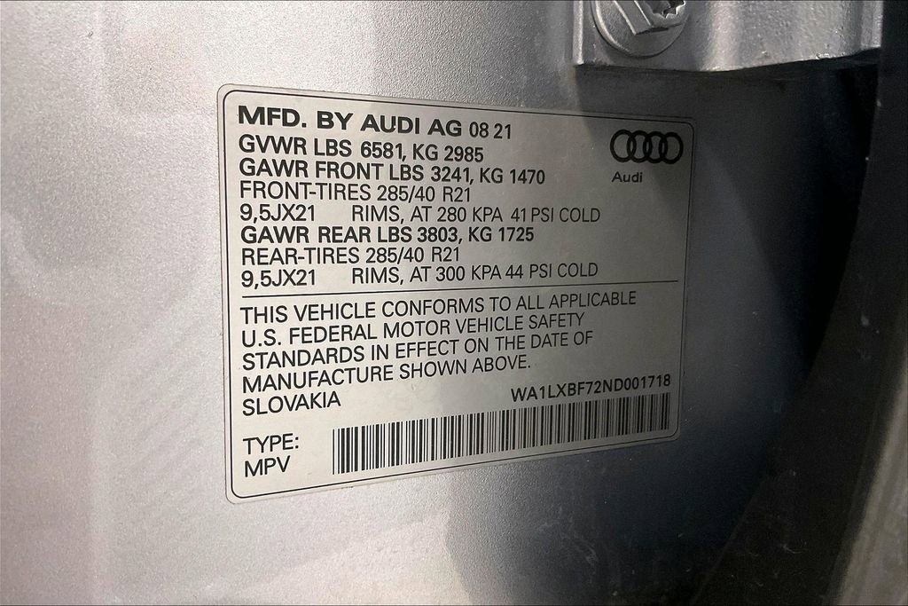 Used 2022 Audi Q7 3.0T Premium Plus w/ Premium Plus Package AWD/4WD image 32
