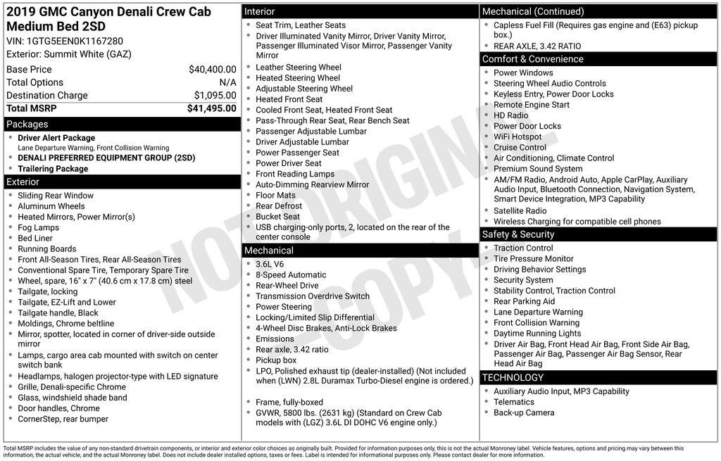 Used 2019 GMC Canyon Denali RWD image 7