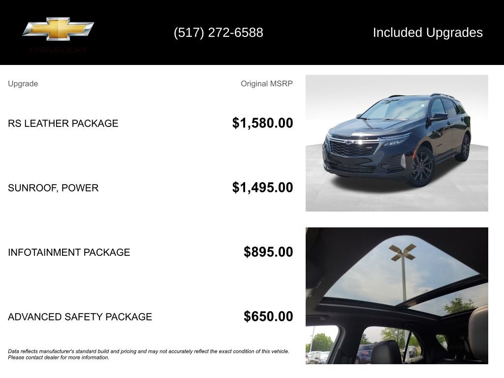 Certified 2022 Chevrolet Equinox RS w/ RS Leather Package AWD/4WD image 5