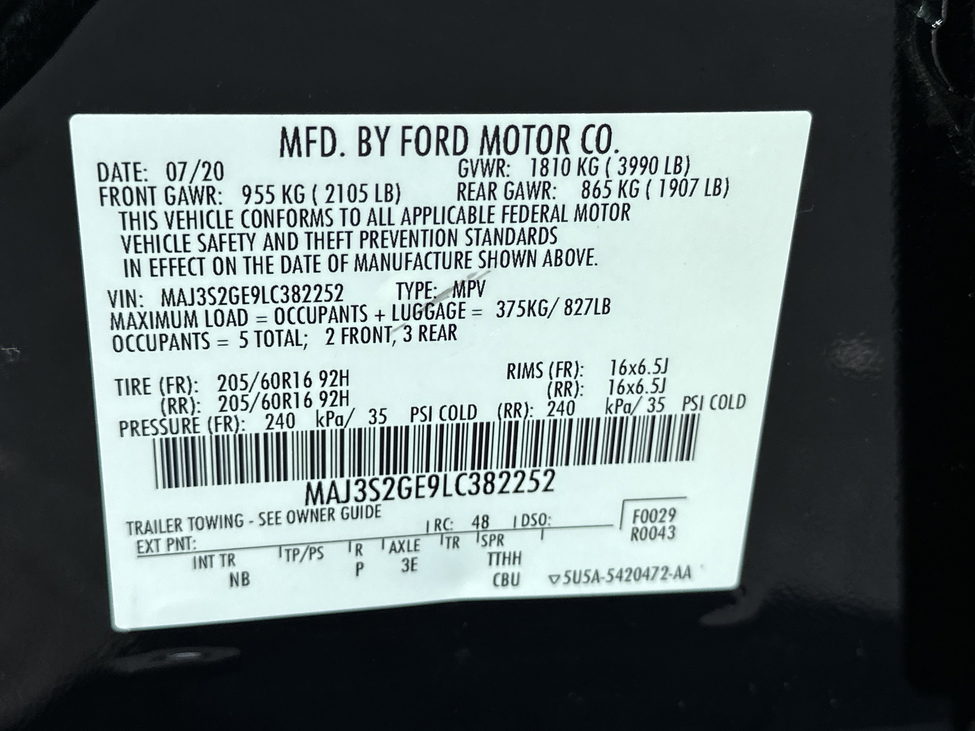 Used 2020 Ford EcoSport SE FWD image 28