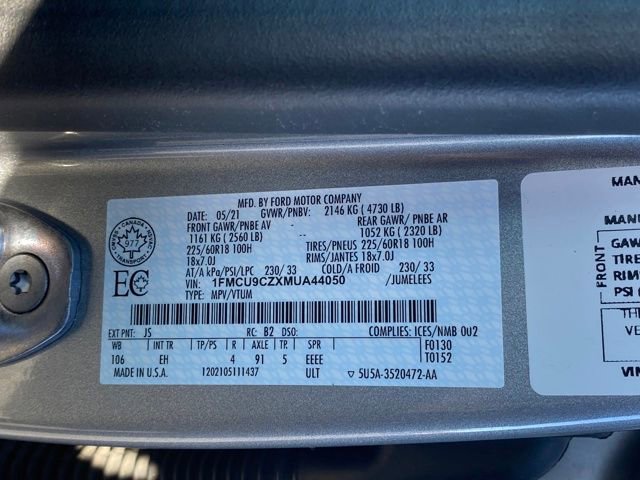 Used 2021 Ford Escape SEL image 25