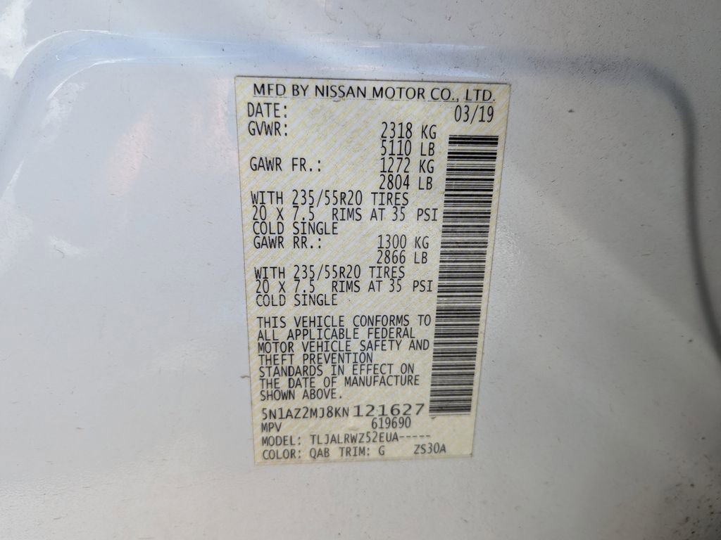 Used 2019 Nissan Murano SL FWD image 31