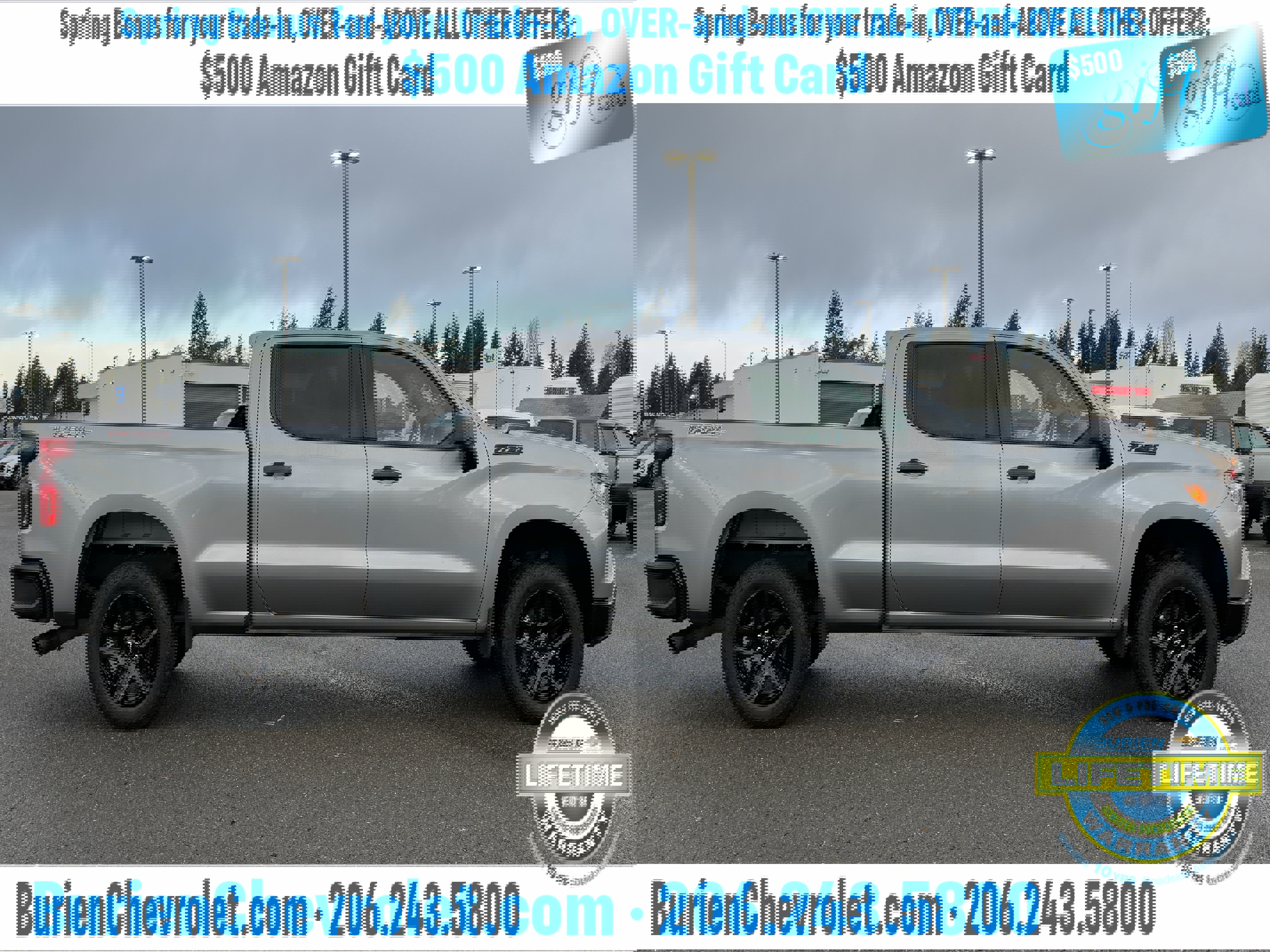 Used 2023 Chevrolet Silverado 1500 Custom Trail Boss w/ LPO, Dark Essentials Package image 6