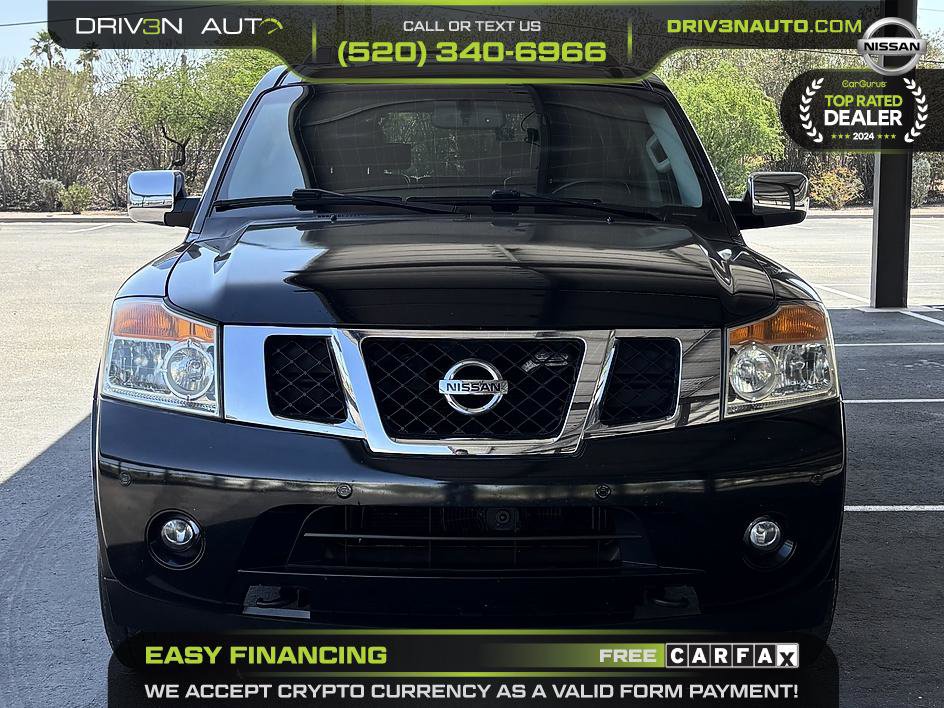 Used 2015 Nissan Armada Platinum w/ 2nd Row Captain Seat Package RWD image 2