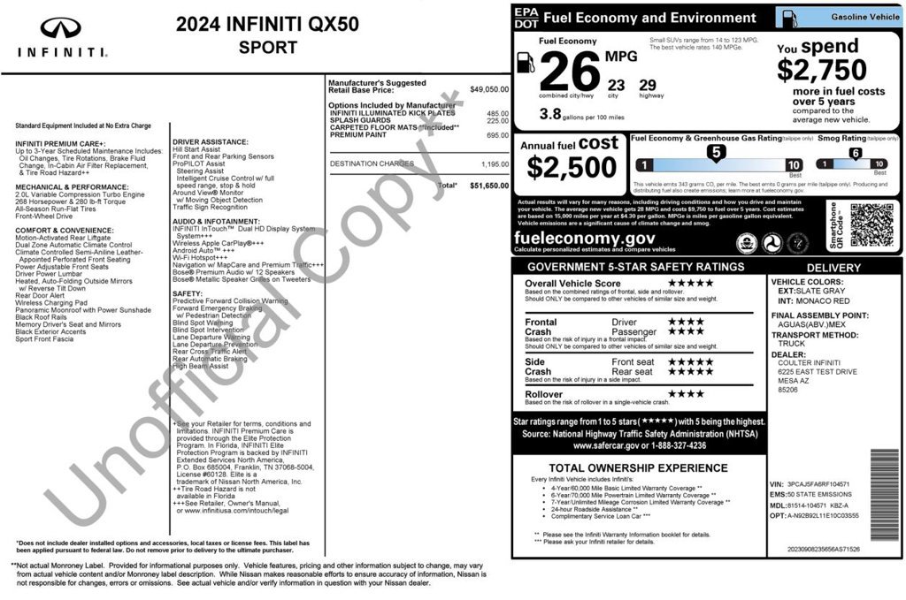 Used 2024 INFINITI QX50 Sport FWD image 4
