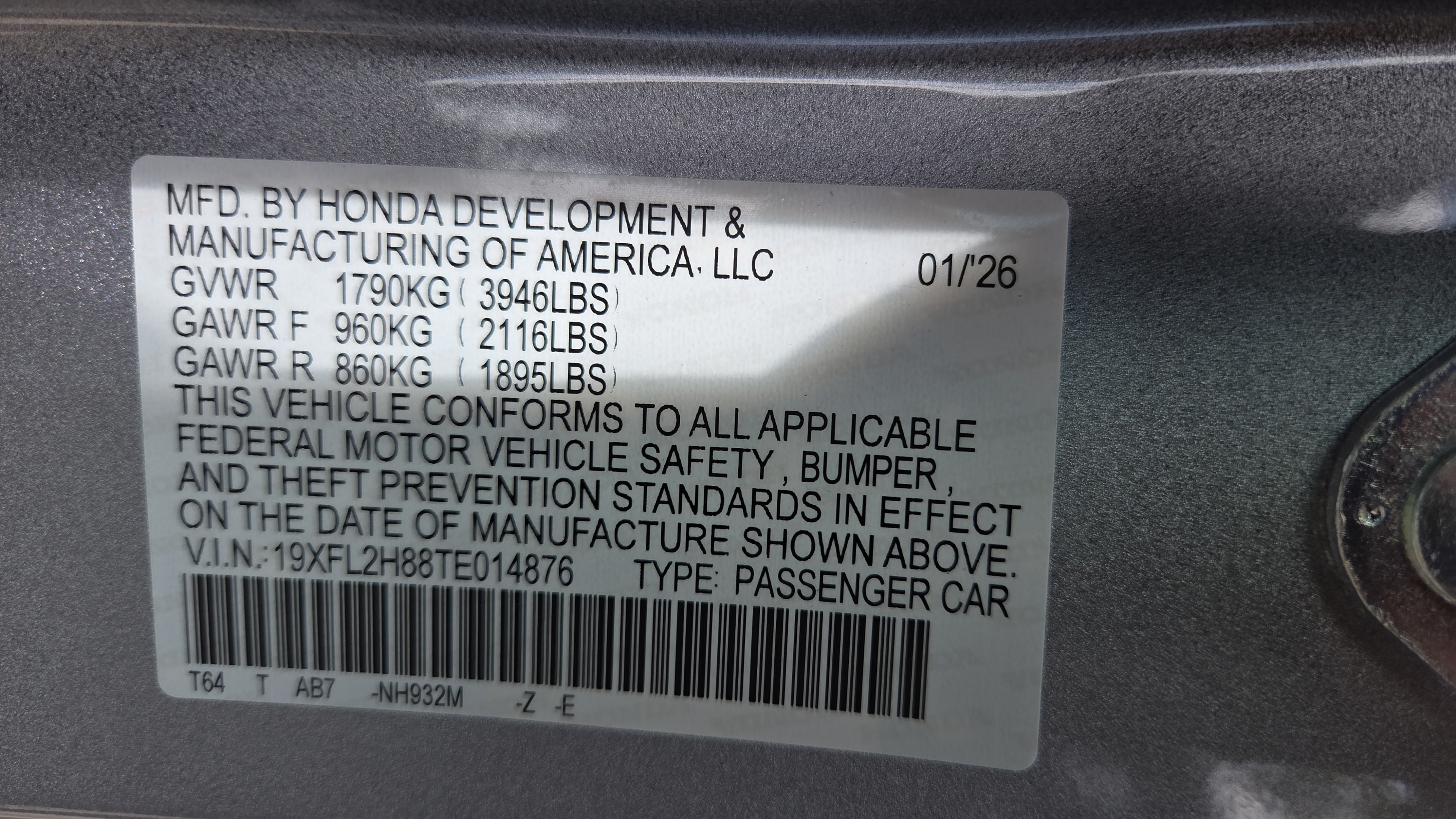 New 2026 Honda Civic Sport image 26