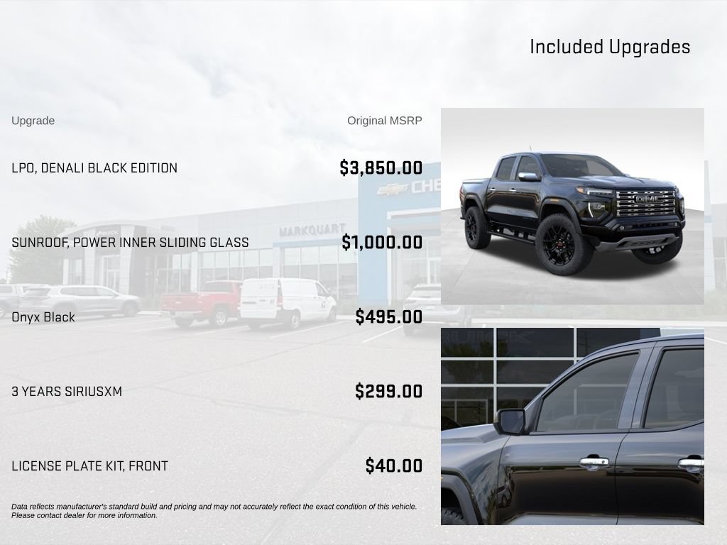 New 2026 GMC Canyon Denali w/ LPO, Denali Black Edition AWD/4WD image 5
