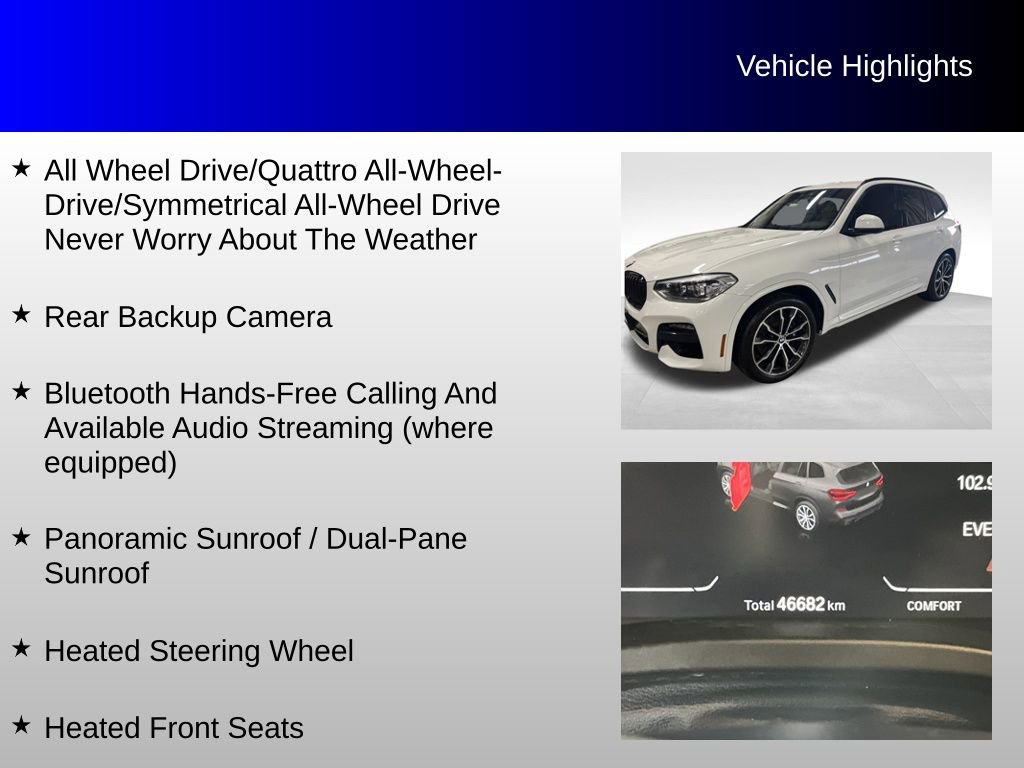 Used 2021 BMW X3 xDrive30i image 2