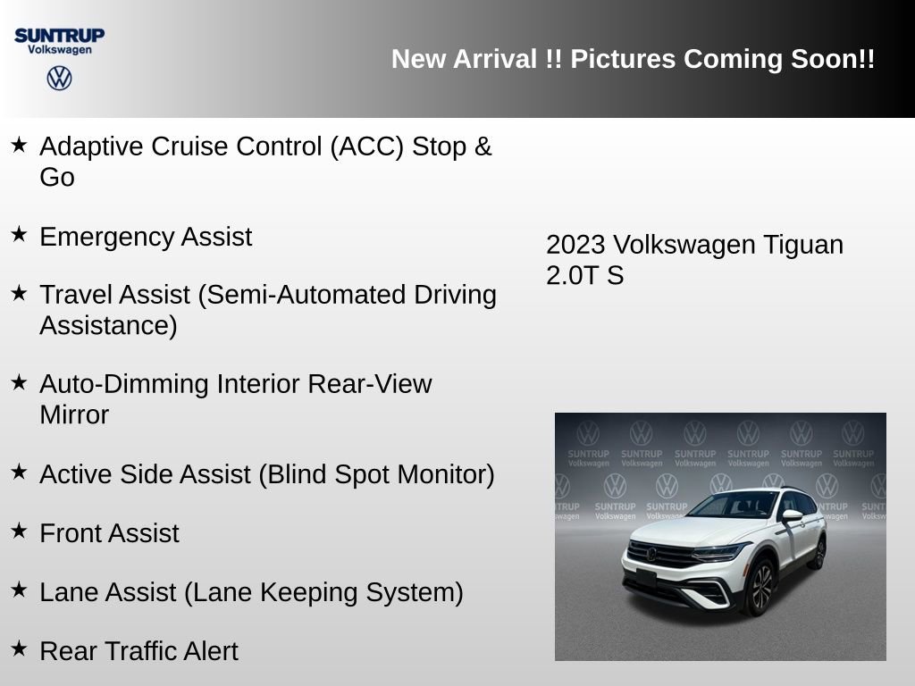 Used 2023 Volkswagen Tiguan S w/ IQ.Drive Package FWD image 12