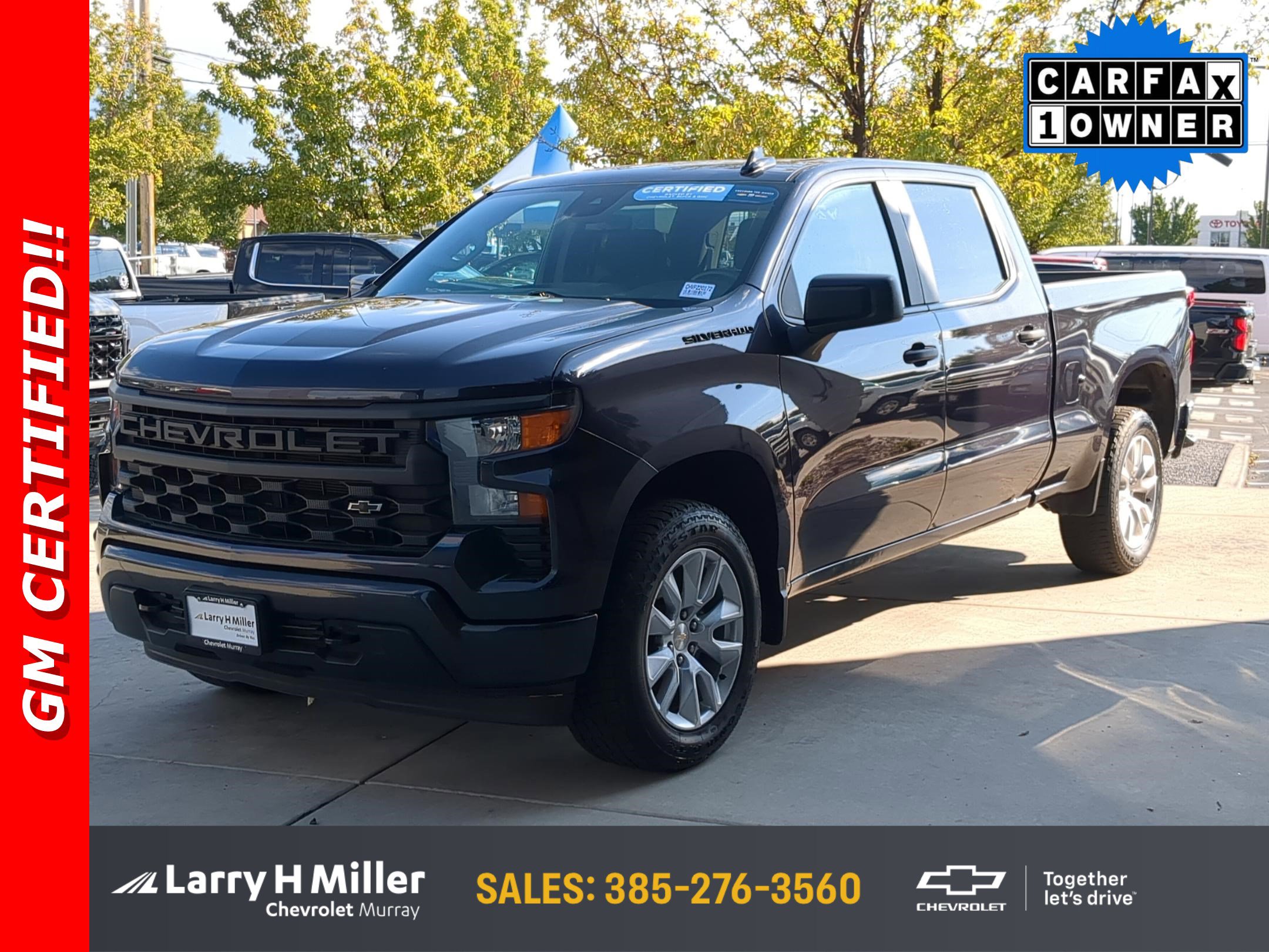 Certified 2022 Chevrolet Silverado 1500 Custom w/ LPO, Dark Essentials Package