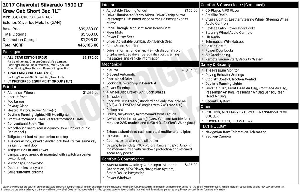 Used 2017 Chevrolet Silverado 1500 LT w/ All Star Edition image 2