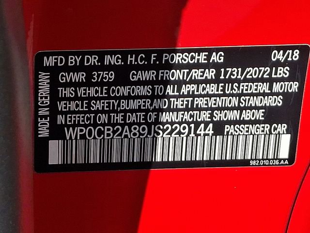 Used 2018 Porsche 718 Boxster GTS image 25