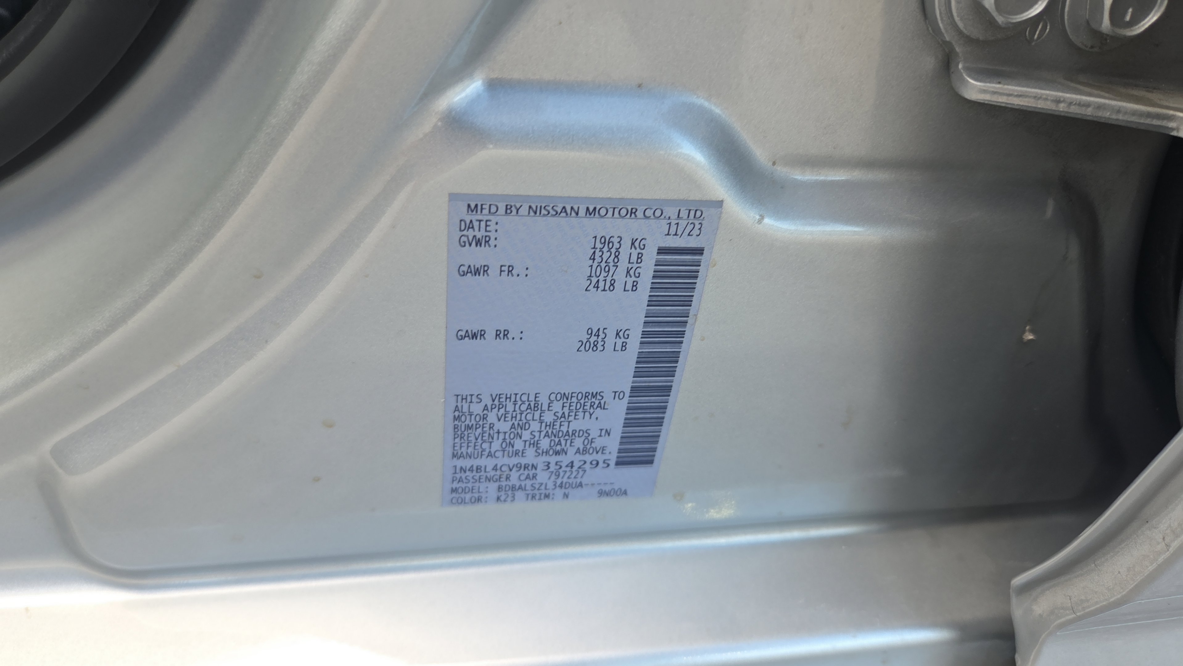 Used 2024 Nissan Altima 2.5 SR FWD image 16