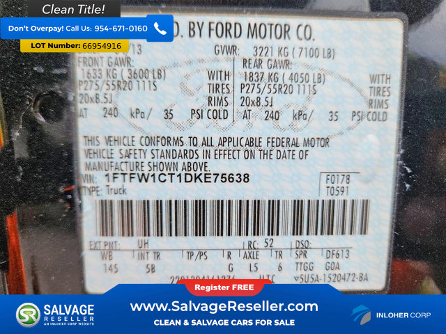 Used 2013 Ford F150 FX2 w/ Luxury Equipment Group RWD image 16